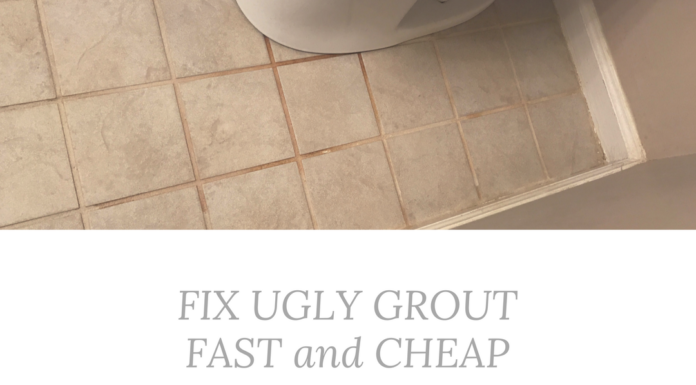 Get Rid Of UGLY Grout Without Ripping Up Your Tile Grout Renew | Update grout color | DIY Makeover