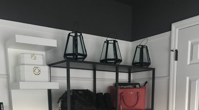 A DIY Bedroom Makeover- Room Organization with IKEA Finds – Part 5 IKEA MALM, ALGOT, LACK used in a bedroom makeover to create storage